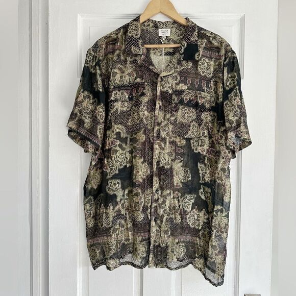 Hemant & Nandita Noor Chiffon Lurex Shirt - Picture 3 of 6